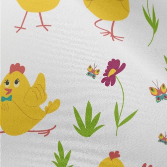 A Hen Enjoying Life Chiffon