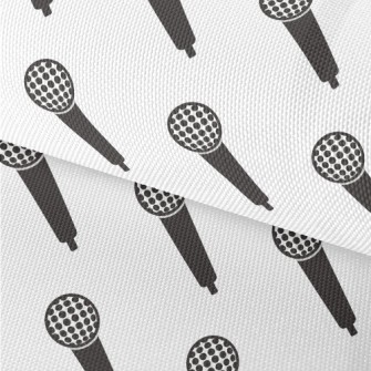 Simple Microphone Pattern Waterproof Oxford
