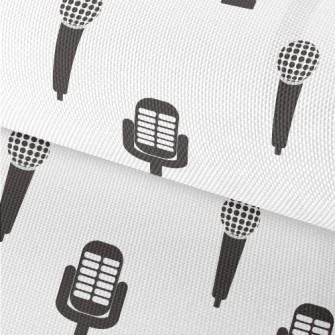 Retro Microphone Icon Waterproof Oxford