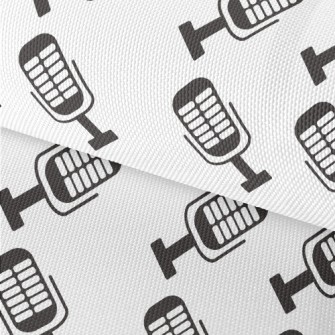 Classic Microphone Pattern Waterproof Oxford