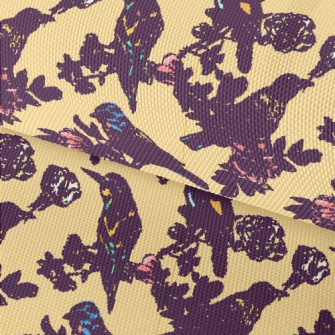 Beautiful Hand Drawn Bird Waterproof Oxford