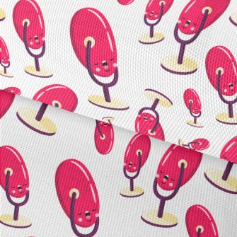 Cartoon Pink Microphone Waterproof Oxford