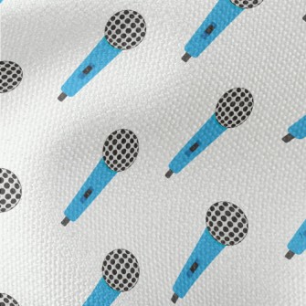 Colorful Retro Microphone Waterproof Canvas