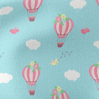 Pink Hot Air Balloon With Flow Waterproof Canvas