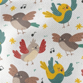 Colorful Singing Bird Waterproof Canvas