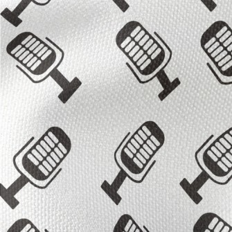 Classic Microphone Pattern Waterproof Canvas