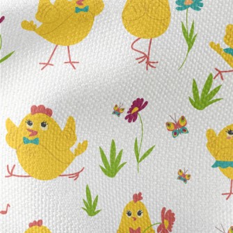 A Hen Enjoying Life Waterproof Canvas