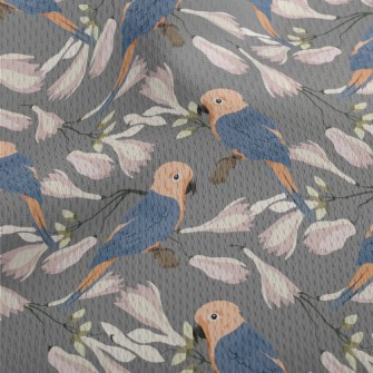 Parrot And Magnolia Athletic Mesh Flat Back