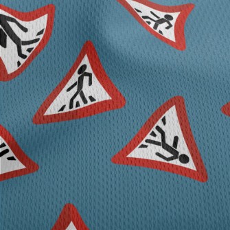 Please Use The Zebra Crossing Athletic Mesh Flat Back