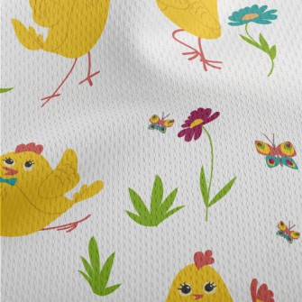 A Hen Enjoying Life Athletic Mesh Flat Back