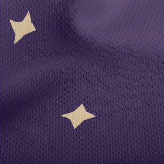 Cartoon Star Symbol Athletic Mesh Flat Back