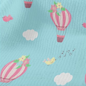 Pink Hot Air Balloon With Flow Terry