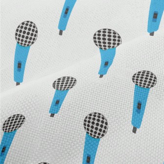 Colorful Retro Microphone Performance Linen