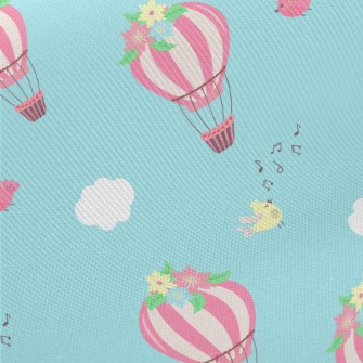 Pink Hot Air Balloon With Flow Twill