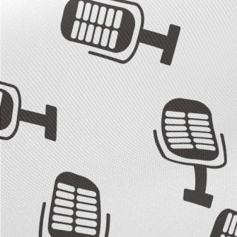 Classic Microphone Pattern Twill