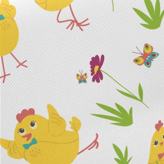 A Hen Enjoying Life Twill