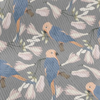 Parrot And Magnolia Standard Corduroy