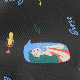 Singing Girl With Microphone Standard Corduroy