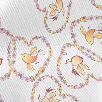 Heart Shaped Wreath With Flyin Standard Corduroy