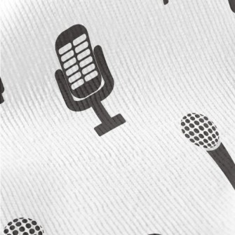 Retro Microphone Icon Standard Corduroy