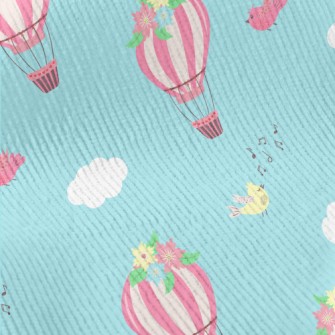 Pink Hot Air Balloon With Flow Standard Corduroy