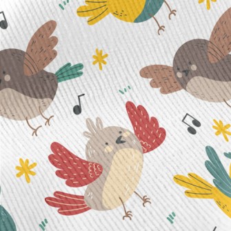 Colorful Singing Bird Standard Corduroy