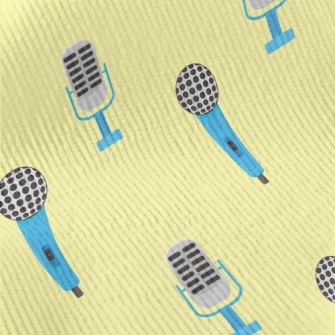 Retro Blue Microphone Standard Corduroy