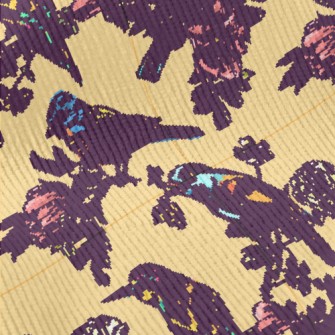 Beautiful Hand Drawn Bird Standard Corduroy