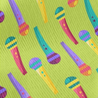 Retro Colorful Microphone Standard Corduroy