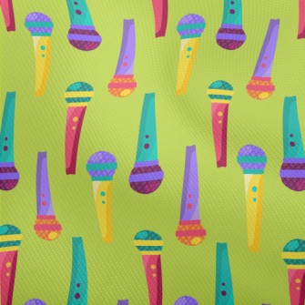 Retro Colorful Microphone Dobby