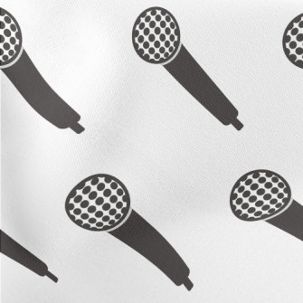 Simple Microphone Pattern Stretch Ponte
