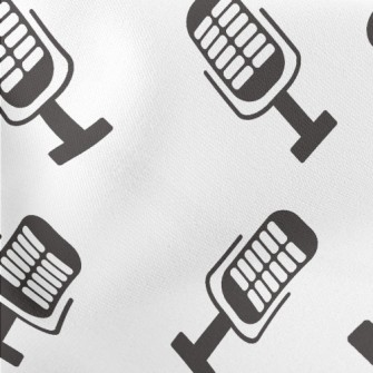 Classic Microphone Pattern Stretch Ponte
