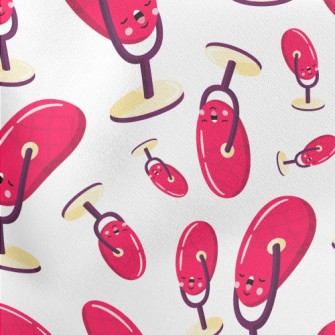 Cartoon Pink Microphone Stretch Ponte