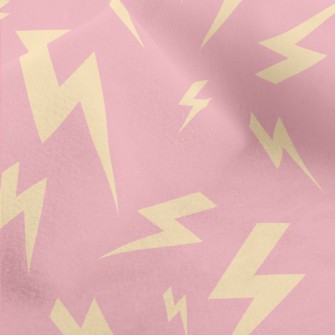 Yellow Lightning Symbol Micro Fleece