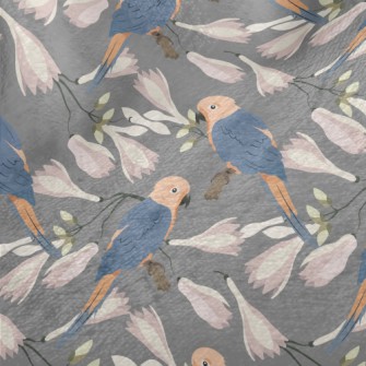 Parrot And Magnolia Minky