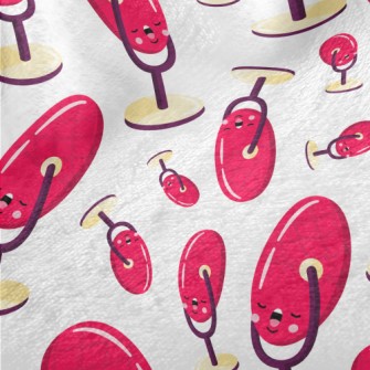 Cartoon Pink Microphone Minky