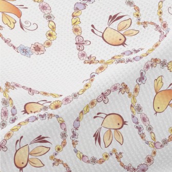 Heart Shaped Wreath With Flyin Piqué