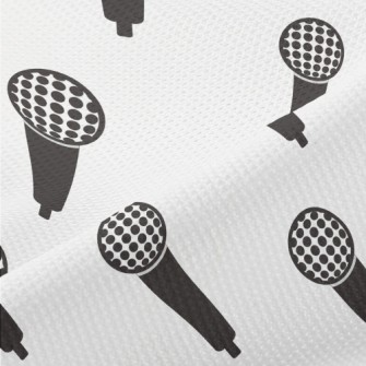 Simple Microphone Pattern Piqué