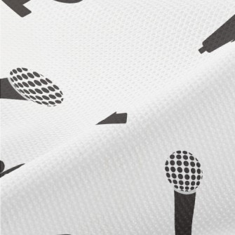 Retro Microphone Icon Piqué