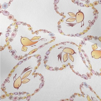 Heart Shaped Wreath With Flyin Lightweight Performance Linen