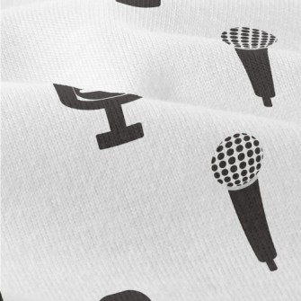 Retro Microphone Icon Modern Jersey