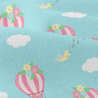 Pink Hot Air Balloon With Flow Modern Jersey