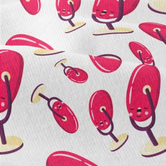Cartoon Pink Microphone Modern Jersey