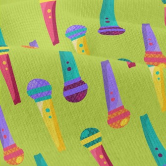 Retro Colorful Microphone Modern Jersey