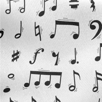 Vibrating Notes Jersey Backed Fleece