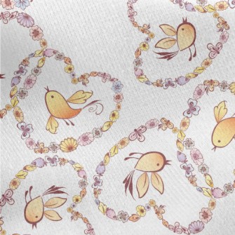 Heart Shaped Wreath With Flyin Jersey Backed Fleece