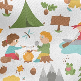Children&#39;s Summer Camp Jersey Backed Fleece