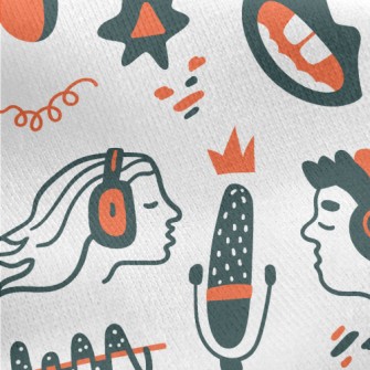 Podcast Recording Site Jersey Backed Fleece