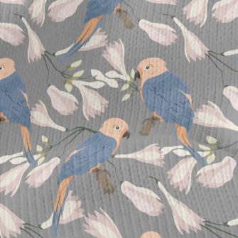 Parrot And Magnolia Stretch Jersey