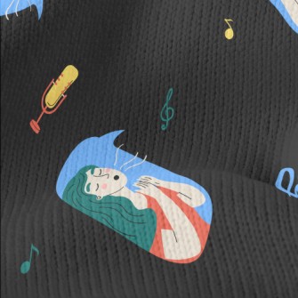Singing Girl With Microphone Stretch Jersey